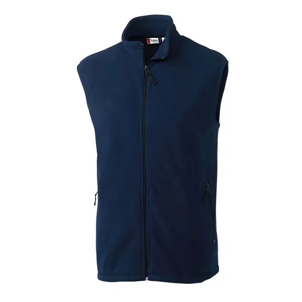Men's vest with a full-zip, two zippered on-seam pockets, self-fabric mock... from ASI 47965 Cutter & Buck