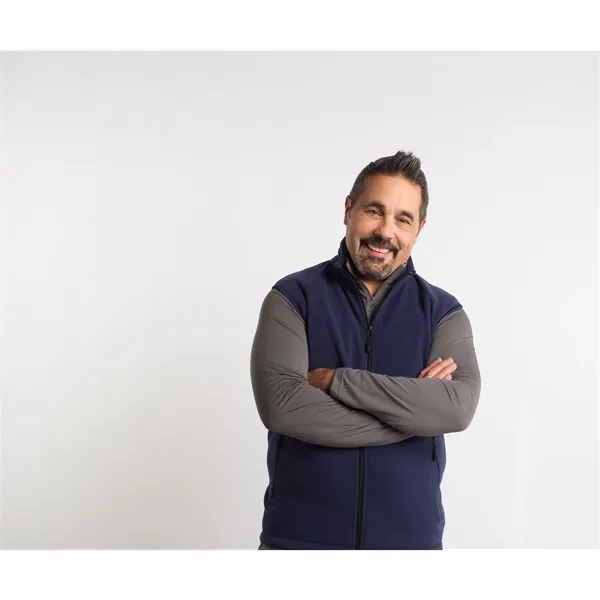 Men's vest with a full-zip, two zippered on-seam pockets, self-fabric mock... from ASI 47965 Cutter & Buck