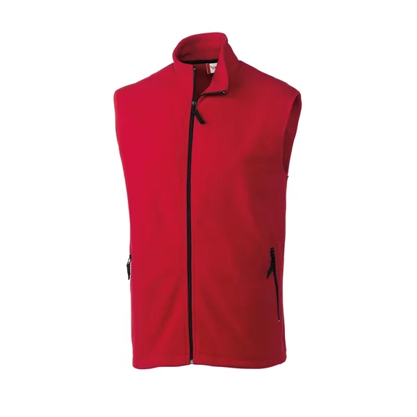 Men's vest with a full-zip, two zippered on-seam pockets, self-fabric mock... from ASI 47965 Cutter & Buck