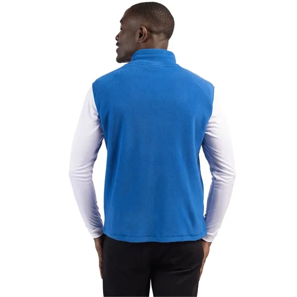 Men's vest with a full-zip, two zippered on-seam pockets, self-fabric mock... from ASI 47965 Cutter & Buck