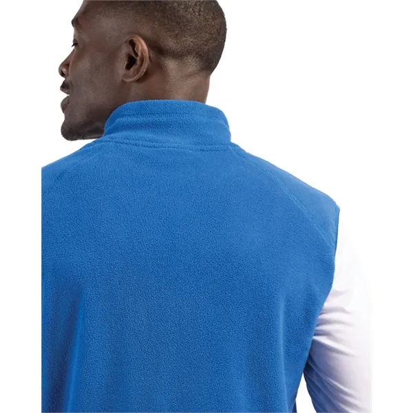 Men's vest with a full-zip, two zippered on-seam pockets, self-fabric mock... from ASI 47965 Cutter & Buck