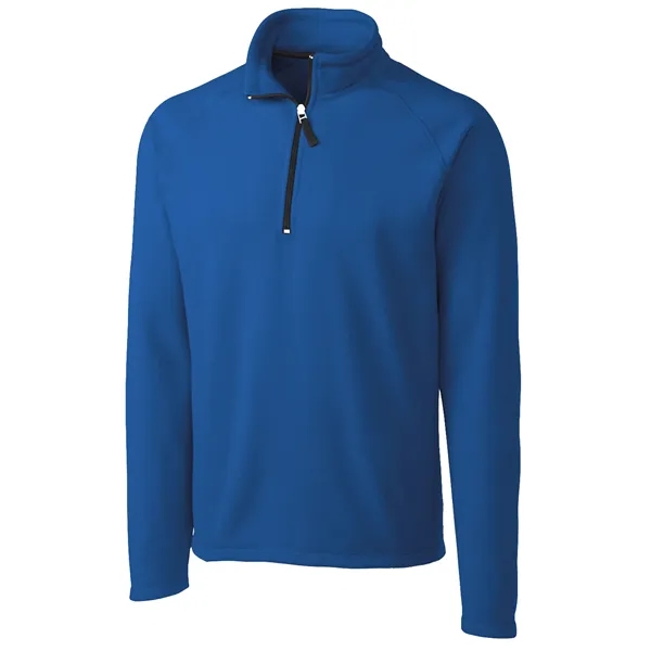 Men's jacket with a half-zip, self-fabric mock neck, two front zippered... from ASI 47965 Cutter & Buck