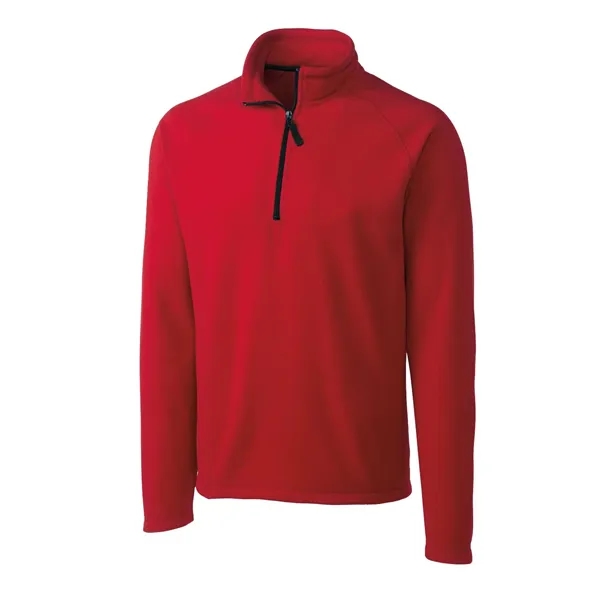 Men's jacket with a half-zip, self-fabric mock neck, two front zippered... from ASI 47965 Cutter & Buck