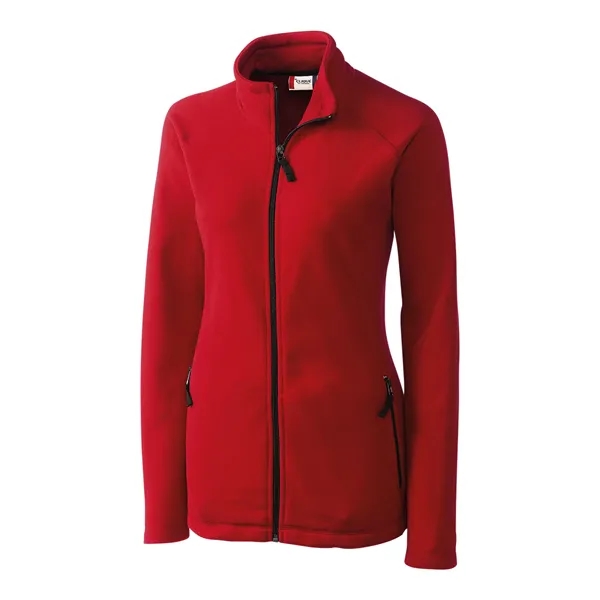 Ladies' jacket with a full-zip, two zippered on-seam pockets, self-fabric mock... from ASI 47965 Cutter & Buck