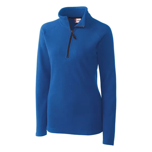 Women's jacket with a half-zip, self-fabric mock neck, two pockets, and... from ASI 47965 Cutter & Buck