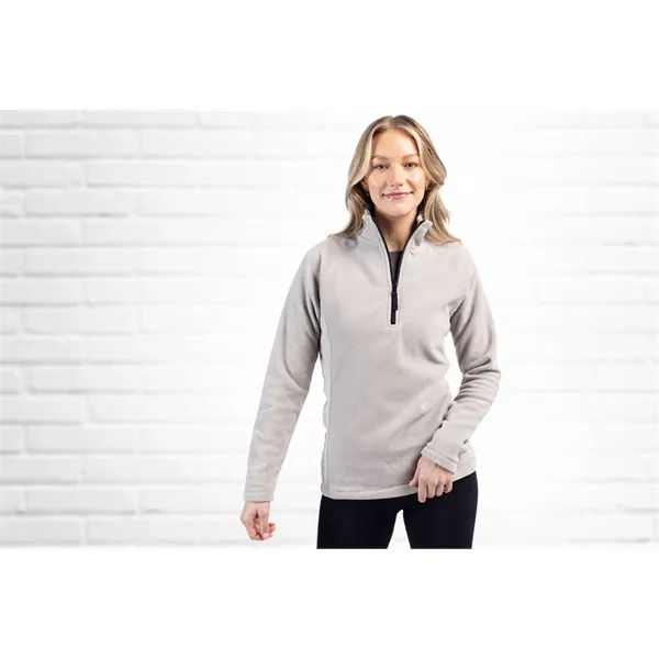 Women's jacket with a half-zip, self-fabric mock neck, two pockets, and... from ASI 47965 Cutter & Buck