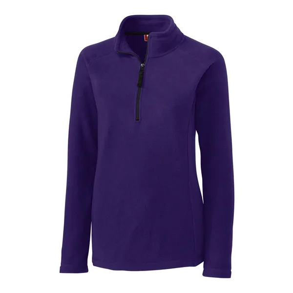 Women's jacket with a half-zip, self-fabric mock neck, two pockets, and... from ASI 47965 Cutter & Buck