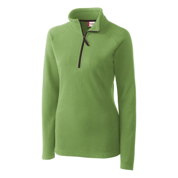 Women's jacket with a half-zip, self-fabric mock neck, two pockets, and... from ASI 47965 Cutter & Buck