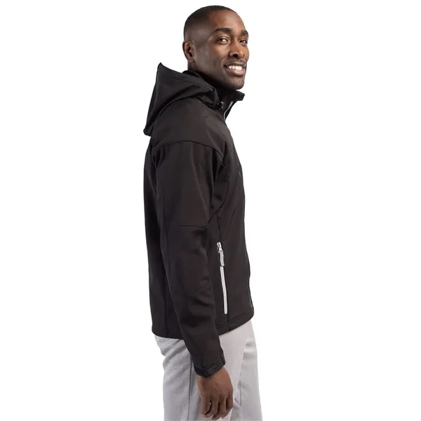 Men's jacket with a full-zip, hood, water resistance, chest pocket, and... from ASI 47965 Cutter & Buck