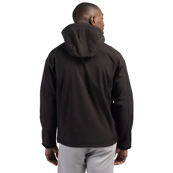 Men's jacket with a full-zip, hood, water resistance, chest pocket, and... from ASI 47965 Cutter & Buck