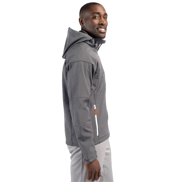 Men's jacket with a full-zip, hood, water resistance, chest pocket, and... from ASI 47965 Cutter & Buck