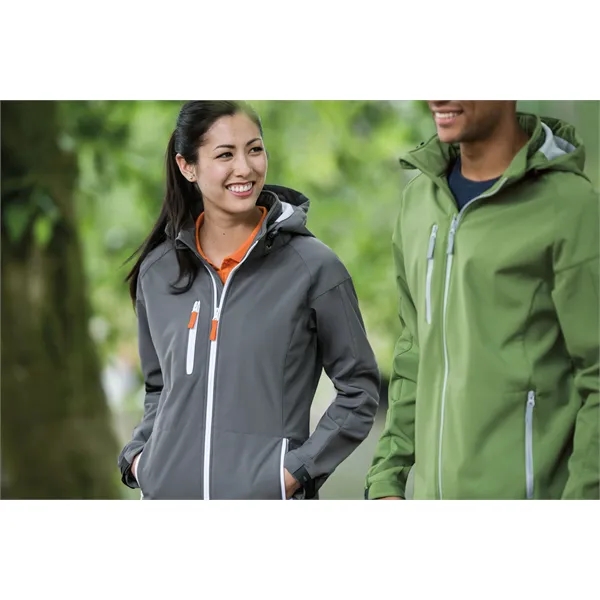 Women's jacket with a full-zip, hood, water resistance, and chest pocket.... from ASI 47965 Cutter & Buck