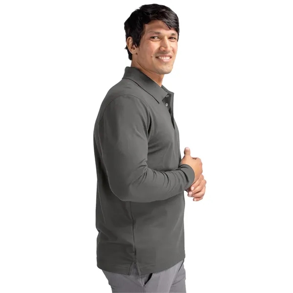 Men's polo with long sleeves, moisture-wicking performance, UPF 35+ protection, collar,... from ASI 47965 Cutter & Buck