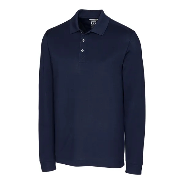 Men's polo with long sleeves, moisture-wicking performance, UPF 35+ protection, collar,... from ASI 47965 Cutter & Buck