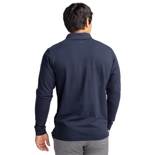 Men's polo with long sleeves, moisture-wicking performance, UPF 35+ protection, collar,... from ASI 47965 Cutter & Buck