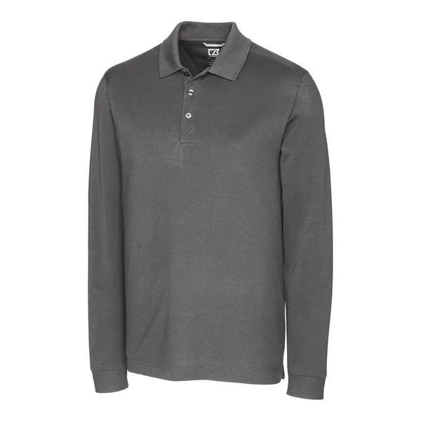 Men's polo with long sleeves, moisture-wicking performance, UPF 35+ protection, and... from ASI 47965 Cutter & Buck
