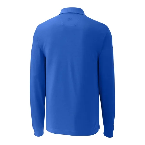 Men's polo with long sleeves, moisture-wicking performance, UPF 35+ protection, and... from ASI 47965 Cutter & Buck