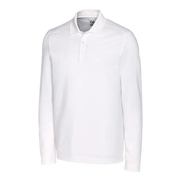 Men's polo with long sleeves, moisture-wicking performance, UPF 35+ protection, and... from ASI 47965 Cutter & Buck