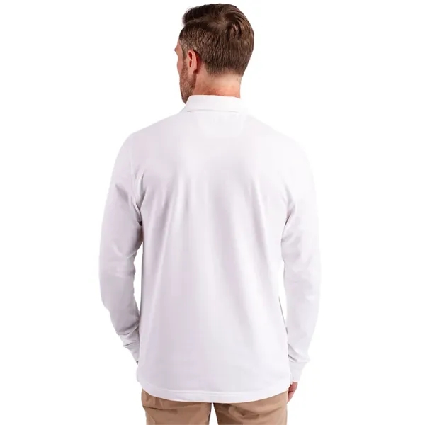 Men's polo with long sleeves, moisture-wicking performance, UPF 35+ protection, and... from ASI 47965 Cutter & Buck