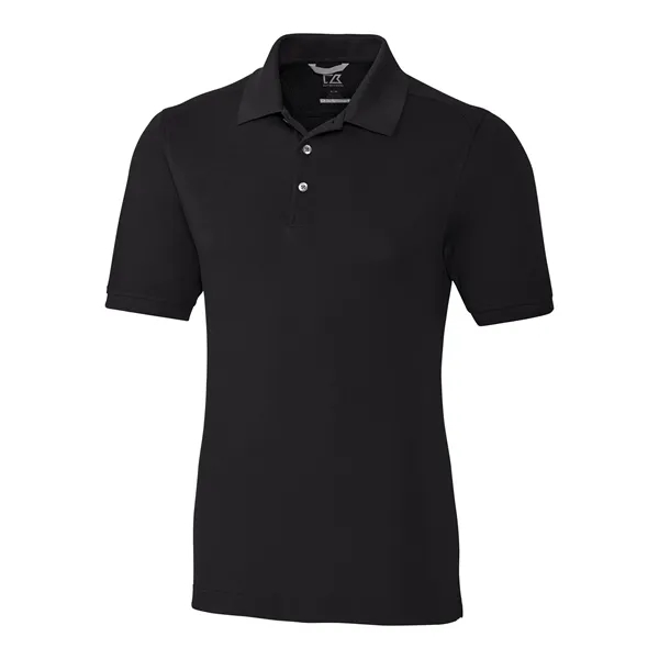 Men's polo with short sleeves, moisture-wicking performance, UPF 35+ protection, rib-knit... from ASI 47965 Cutter & Buck