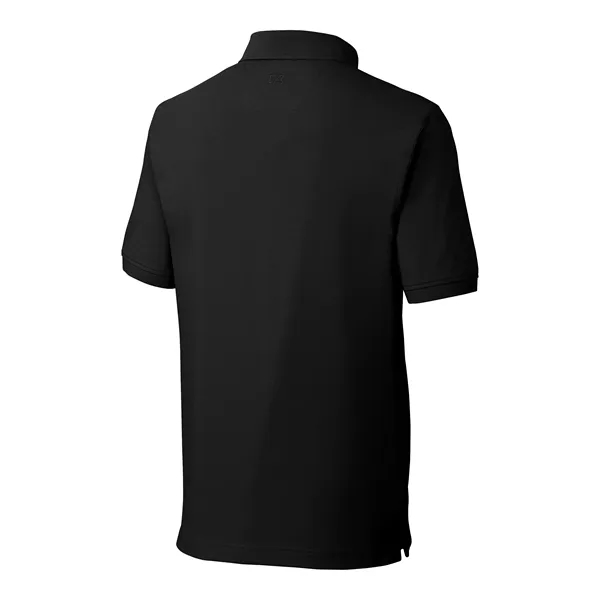 Men's polo with short sleeves, moisture-wicking performance, UPF 35+ protection, rib-knit... from ASI 47965 Cutter & Buck