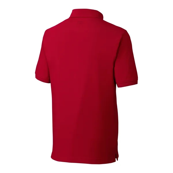 Men's polo with short sleeves, moisture-wicking performance, UPF 35+ protection, rib-knit... from ASI 47965 Cutter & Buck