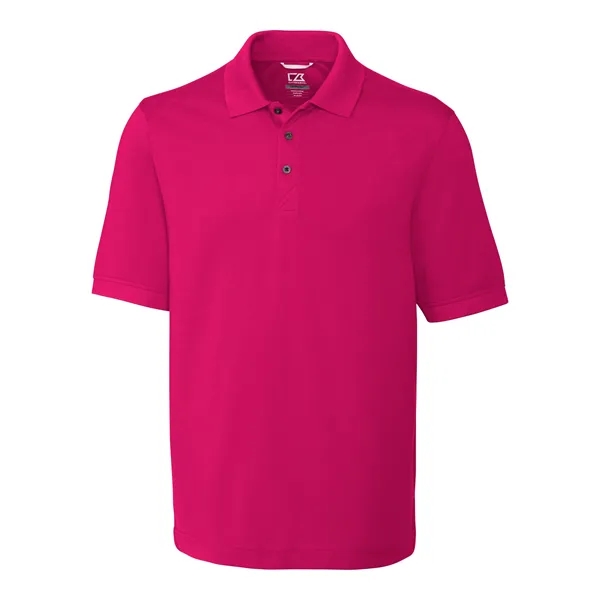 Men's polo with short sleeves, moisture-wicking performance, UPF 35+ protection, rib-knit... from ASI 47965 Cutter & Buck