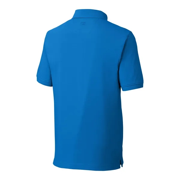 Men's polo with short sleeves, moisture-wicking performance, UPF 35+ protection, rib-knit... from ASI 47965 Cutter & Buck