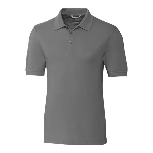 Men's polo with short sleeves, moisture-wicking performance, UPF 35+ protection, rib-knit... from ASI 47965 Cutter & Buck