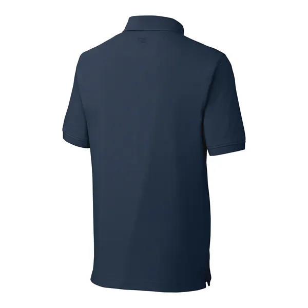 Men's polo with short sleeves, moisture-wicking performance, UPF 35+ protection, rib-knit... from ASI 47965 Cutter & Buck