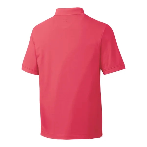 Men's polo with short sleeves, moisture-wicking performance, UPF 35+ protection, rib-knit... from ASI 47965 Cutter & Buck