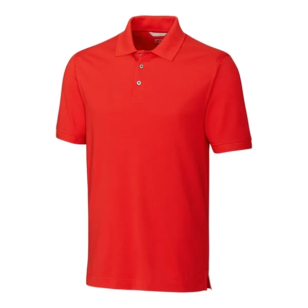 Men's polo with short sleeves, moisture-wicking performance, UPF 35+ protection, rib-knit... from ASI 47965 Cutter & Buck