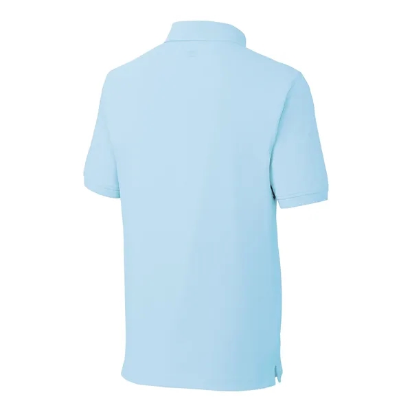Men's polo with short sleeves, moisture-wicking performance, UPF 35+ protection, rib-knit... from ASI 47965 Cutter & Buck