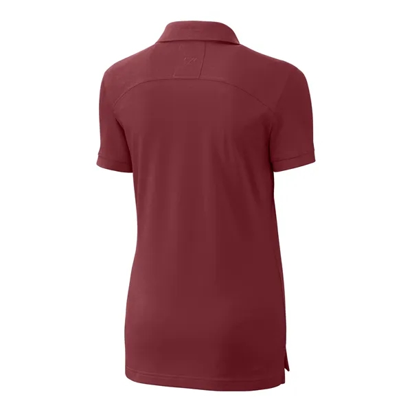 Women's polo with short sleeves, UPF 35+ protection, moisture-wicking performance, rib-knit... from ASI 47965 Cutter & Buck