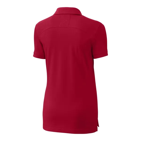 Women's polo with short sleeves, UPF 35+ protection, moisture-wicking performance, rib-knit... from ASI 47965 Cutter & Buck