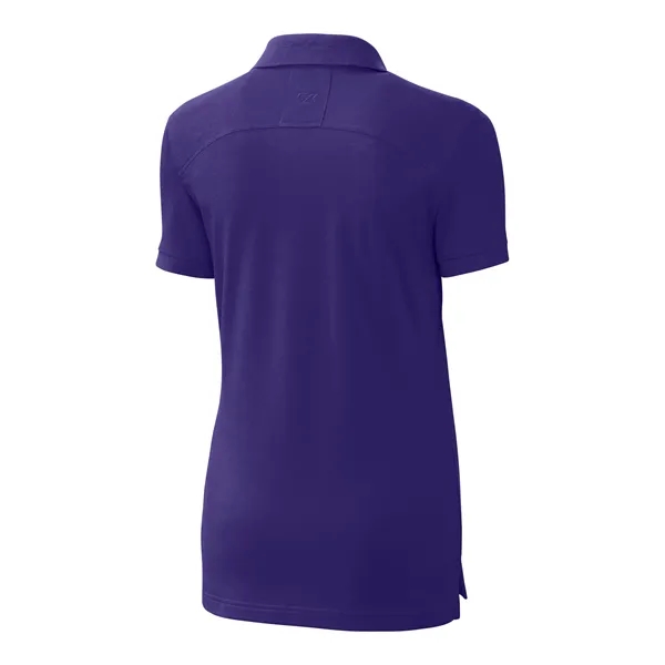 Women's polo with short sleeves, UPF 35+ protection, moisture-wicking performance, rib-knit... from ASI 47965 Cutter & Buck