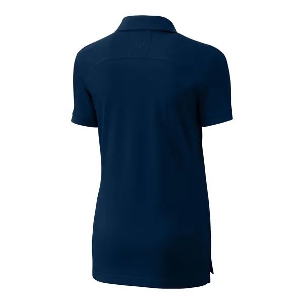 Women's polo with short sleeves, UPF 35+ protection, moisture-wicking performance, rib-knit... from ASI 47965 Cutter & Buck