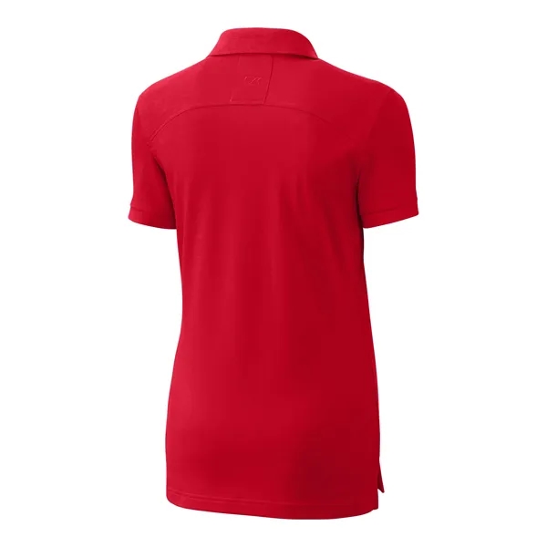 Women's polo with short sleeves, UPF 35+ protection, moisture-wicking performance, rib-knit... from ASI 47965 Cutter & Buck