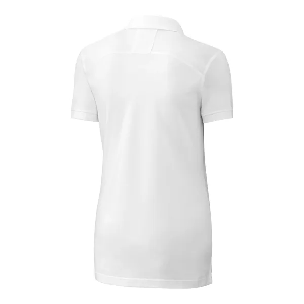 Women's polo with short sleeves, UPF 35+ protection, moisture-wicking performance, rib-knit... from ASI 47965 Cutter & Buck