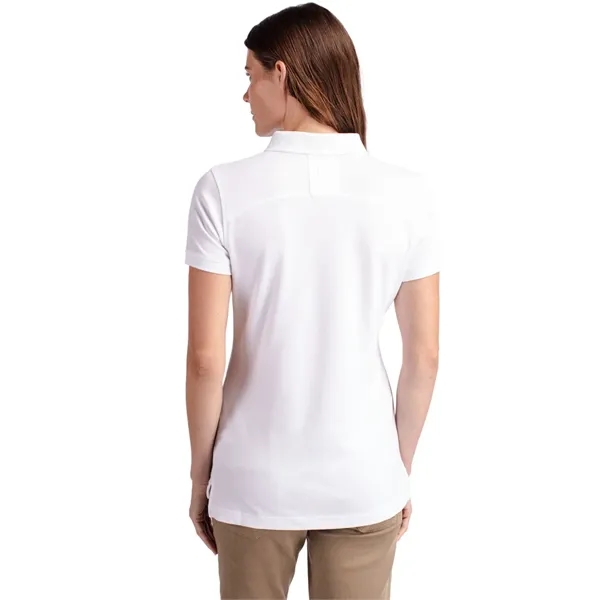 Women's polo with short sleeves, UPF 35+ protection, moisture-wicking performance, rib-knit... from ASI 47965 Cutter & Buck