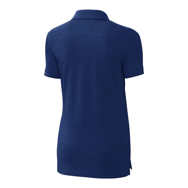 Women's polo with short sleeves, UPF 35+ protection, moisture-wicking performance, rib-knit... from ASI 47965 Cutter & Buck