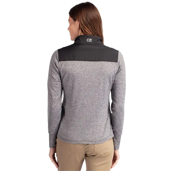 Women's jacket with a full-zip, mock collar, full-zip, weather resistance, and... from ASI 47965 Cutter & Buck