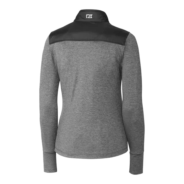 Women's jacket with a full-zip, mock collar, full-zip, weather resistance, and... from ASI 47965 Cutter & Buck