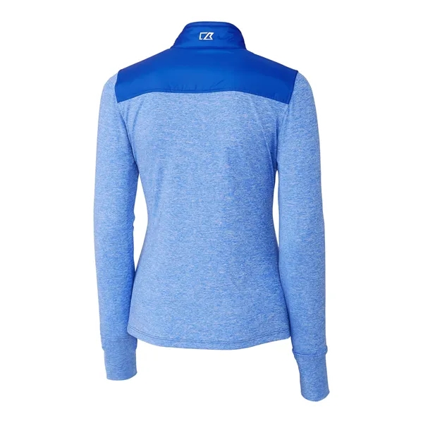 Women's jacket with a full-zip, mock collar, full-zip, weather resistance, and... from ASI 47965 Cutter & Buck