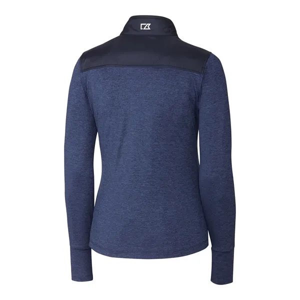 Women's jacket with a full-zip, mock collar, full-zip, weather resistance, and... from ASI 47965 Cutter & Buck