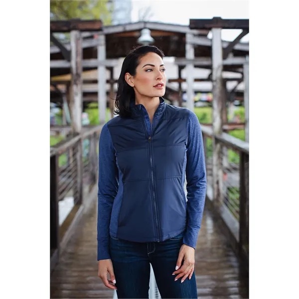 Women's jacket with a full-zip, mock collar, full-zip, weather resistance, and... from ASI 47965 Cutter & Buck