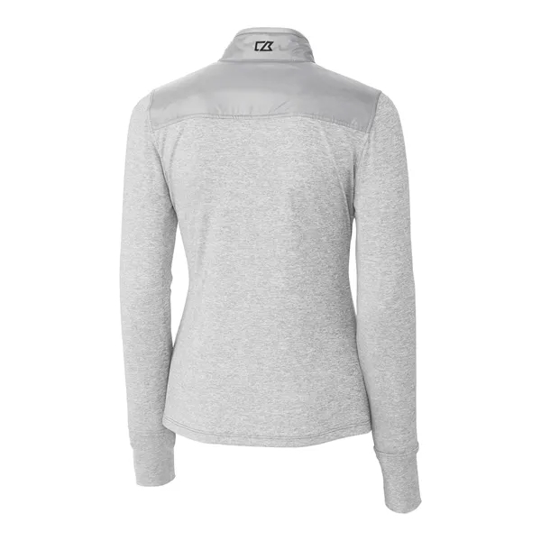 Women's jacket with a full-zip, mock collar, full-zip, weather resistance, and... from ASI 47965 Cutter & Buck