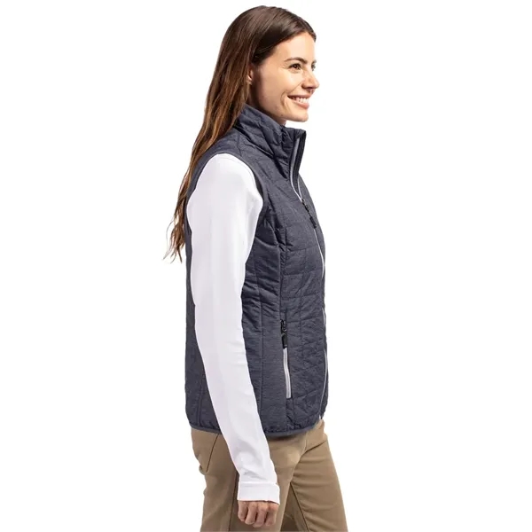 Women's puffer vest with insulation, wind and water resistance, pockets, and... from ASI 47965 Cutter & Buck