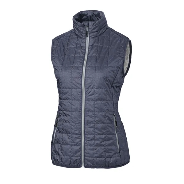 Women's puffer vest with insulation, wind and water resistance, pockets, and... from ASI 47965 Cutter & Buck