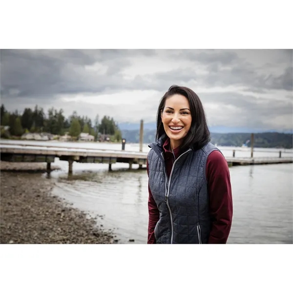 Women's puffer vest with insulation, wind and water resistance, pockets, and... from ASI 47965 Cutter & Buck